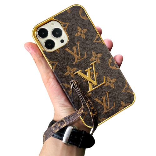 Hortory designer leather lv Airpods 3rd Case with 16.5 inch Neck Lanyard  Keychain and 6.3 inch Wristlet Strap